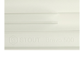 Радиатор алюминиевый боковое подключение STOUT Bravo 500 10 секций SRA-0110-050010 в Орле 9