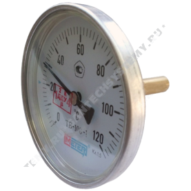 Термометр биметаллический Метер ТБ100 120C Дк 100 L=80 в Орле 0