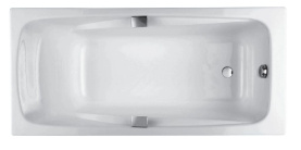Ванна чугунная Jacob Delafon Rub Repos 170x80 E2915-00 с отверстиями для ручек в Орле 0