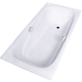 Чугунная ванна Aqualux ZYA-24C-2 180x85 белая, без ручек и ножек, антислип в Орле 1