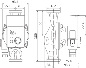 Циркуляционный насос Wilo Yonos Pico 30/1-6 с электронным управлением в Орле 1