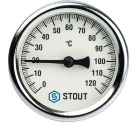 Термометр биметаллический с погружной гильзой. Корпус Dn 63 мм, гильза 75 мм 1 STOUT SIM-0001-637515 в Орле 1