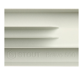 Радиатор алюминиевый боковое подключение STOUT Bravo 500 12 секций SRA-0110-050012 в Орле 10