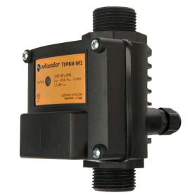 Блок управления насосом Unipump ТУРБИ-М1 чувствительность 2 л/мин, до 1,5 кВт, управление по потоку и мин. давлению (Рмин-1,5-1,8 бар), защита по сухо в Орле 0