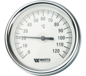Термометр биметаллический с погружной гильзой 80 мм F+R801(T) 8075 Watts 10005944(03.02.060) в Орле 1