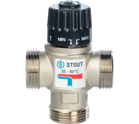 Термостатический смесительный клапан для сиcтем отопления и ГВС 1 НР 35-60° STOUT SVM-0020-256025 в Орле 2
