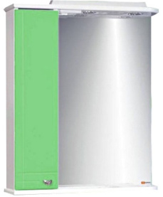 Шкаф-зеркало Домино Блик 60 Эл. левый (зеленый) в Орле 0