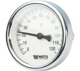 Термометр биметаллический с погружной гильзой 63 мм, штуц F+R801(T) 6375 Watts 10005809(03.01.060) в Орле 1