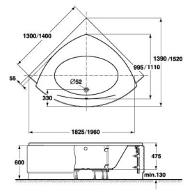 Панель фронтальная для ванны Vidima Сева Микс 1600 мм Н=560 мм в Орле 2