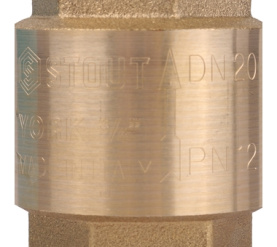 Клапан обратный пружинный муфтовый с пластиковым седлом 3/4 STOUT SVC-0012-000020 в Орле 3
