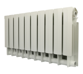 Радиатор биметаллический боковое подключение (белый RAL 9010) Global STYLE PLUS 350 10 секций в Орле 1