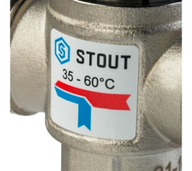 Термостатический смесительный клапан для сиcтем отопления и ГВС 1 НР 35-60° STOUT SVM-0020-256025 в Орле 3
