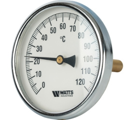Термометр биметаллический с погружной гильзой 100 мм F+R801(T) 100100 Watts 10006076(03.03.100) в Орле 0