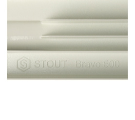 Радиатор алюминиевый боковое подключение STOUT Bravo 500 4 секции SRA-0110-050004 в Орле 9
