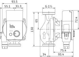 Циркуляционный насос Wilo Yonos Pico 25/1-4-130 с электронным управлением в Орле 1