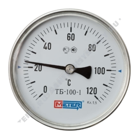 Термометр биметаллический Метер ТБ100 120C Дк 100 L=100 в Орле 2