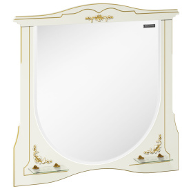 Зеркало Луиза-II 100, белый матовый, зол. пат. в Орле 1
