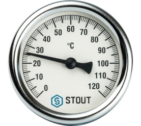 Термометр биметаллический с погружной гильзой. Корпус Dn 63 мм, гильза 50 мм 1 STOUT SIM-0001-635015 в Орле 1