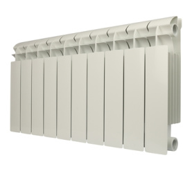 Радиатор биметаллический боковое подключение (белый RAL 9010) Global STYLE PLUS 350 10 секций в Орле 0