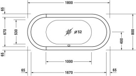 Панель фронтальная для ванны Vidima Сева Микс 1700 мм Н=560 мм в Орле 1