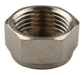 Заглушка ВР никелированная 1/2 для стальных труб резьбовой TIEMME 1500200(1880N0004) в Орле 1