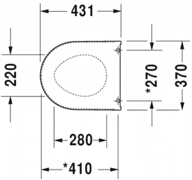 Сиденье с мех.плав.закр. бел/сталь DURAVIT 0069890000 в Орле 2