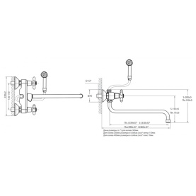 Смеситель Лазер (арт.2022362) для ванны S излив 330 мм, VarioFin ВАРИОН в Орле 2