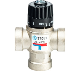 Термостатический смесительный клапан для систем отопления и ГВС 3/4 ВР 20-43 STOUT SVM-0010-164320 в Орле 1