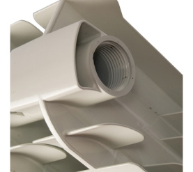 Радиатор алюминиевый боковое подключение (белый RAL 9010) VOX EXTRA 350 8 секций Global в Орле 4
