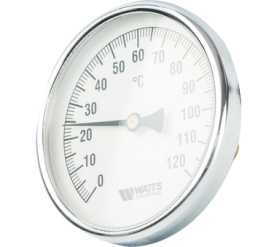 Термометр биметаллический с погружной гильзой, 100 мм F+R801(T) 10050 Watts 10006066(03.03.040) в Орле 1