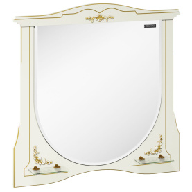 Зеркало Луиза-II 100, белый матовый, зол. пат. в Орле 0