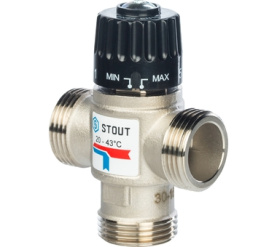 Термостатический смесительный клапан для систем отопления и ГВС 1 НР 20-43° STOUT SVM-0020-254325 в Орле 0