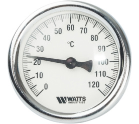 Термометр биметаллический с погружной гильзой 63 мм, штуц F+R801(T) 6375 Watts 10005809(03.01.060) в Орле 0