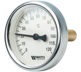 Термометр биметаллический с погружной гильзой 63 мм, штуц F+R801(T) 6350 Watts 10005800(03.01.040) в Орле 0