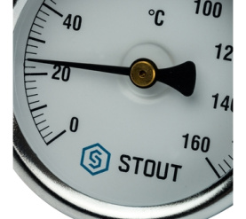 Термометр биметаллический с погружной гильзой. Корпус Dn 63 мм, гильза 50 мм 1 STOUT SIM-0002-635015 в Орле 3