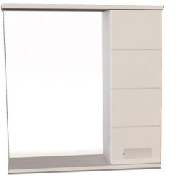 Зеркало-шкаф Comforty "Модена 60" белый в Орле 0