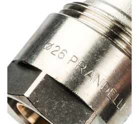 Угольник 90 (26х3,0) для металлопластиковых труб винтовой Prandelli Multyrama 103.06.02.6 в Орле 4