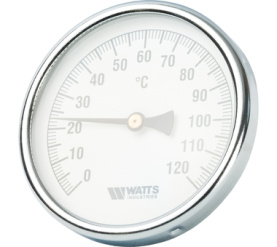 Термометр биметаллический с погружной гильзой 100 мм F+R801(T) 10075 Watts 10006071(03.03.060) в Орле 1