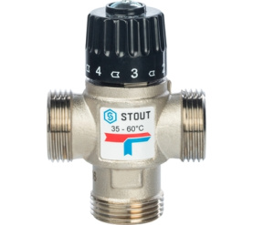 Термостатический смесительный клапан для сиcтем отопления и ГВС 1 НР 35-60° STOUT SVM-0020-256025 в Орле 1