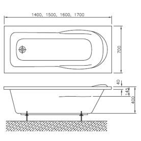 Панель фронтальная для ванны Vidima Сева Микс 1500 мм Н=560 мм в Орле 3