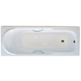 Чугунная ванна Aqualux ЧА17080 170х80 см с ручками, с ножками в Орле 1
