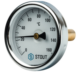 Термометр биметаллический с погружной гильзой. Корпус Dn 63 мм, гильза 50 мм 1 STOUT SIM-0002-635015 в Орле 0