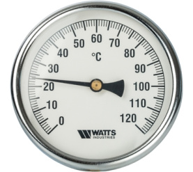 Термометр биметаллический с погружной гильзой 100 мм F+R801(T) 100100 Watts 10006076(03.03.100) в Орле 1