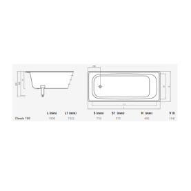 Ванна стальная Estap Classic-A 150x71 прямоугольная в Орле 2