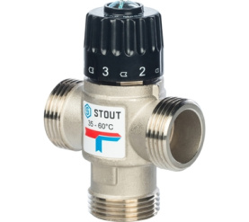 Термостатический смесительный клапан для систем отопления и ГВС 1 НР 35-60°С STOUT SVM-0020-166025 в Орле 0
