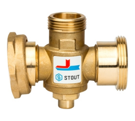 Термостатический смесительный клапан G 1 1/2M-G 1 1/2F-G 1M 70°С STOUT SVM-0050-327008 в Орле 2