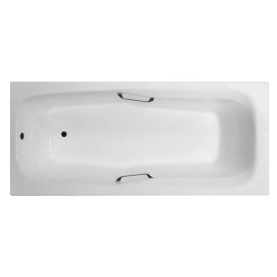 Чугунная ванна Aqualux ЧА18080 180х80 см с ручками, с ножками в Орле 1