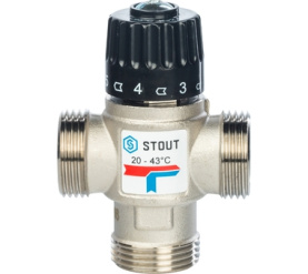 Термостатический смесительный клапан для систем отопления и ГВС 1 НР 20-43° STOUT SVM-0020-254325 в Орле 2