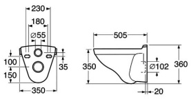 Унитаз подвесной Gustavsberg Logic 5693 56939901 с сиденьем в Орле 2