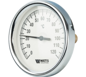 Термометр биметаллический с погружной гильзой 80 мм, штуц F+R801(T) 8050 Watts 10005931(03.02.040) в Орле 0